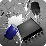 cracked screen 3d android application logo